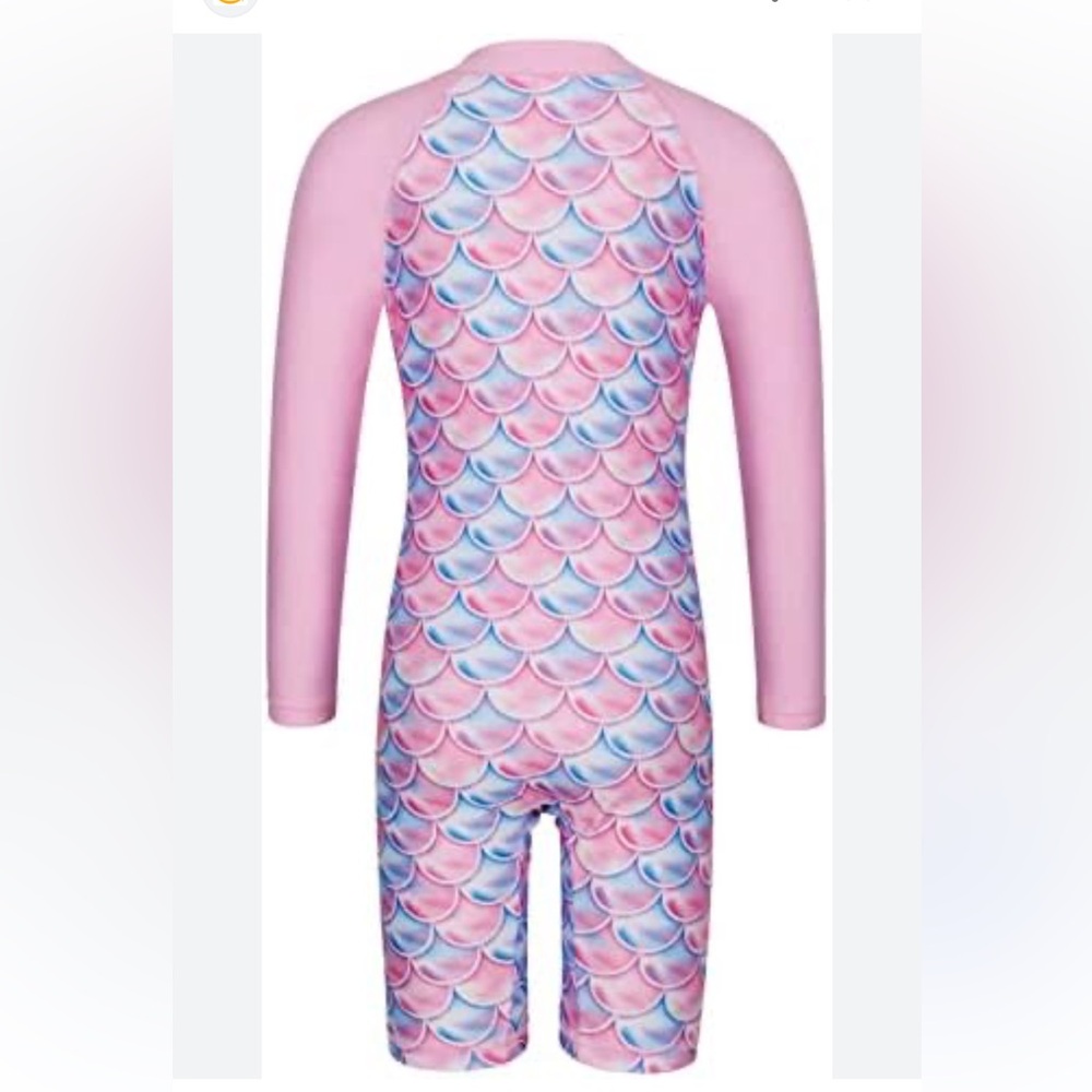 Children's Swimsuit Long-Sleeved Sun Protection Surfing Suit NWT Size 6-7Y - Picture 2 of 2